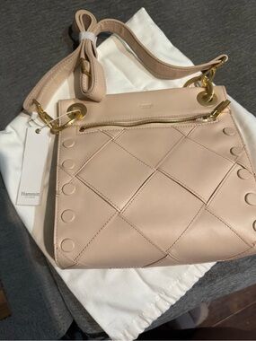 Hammitt Quilted Leather Shoulder Bag in Blush Pink